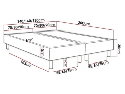 Lit continental Logan 101, Double, Vert, Tissu, Disponible><noscript><img width=