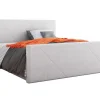 Lit continental Memphis 120, Double, Gris, Tissu, Disponible>Mobilier1 Best