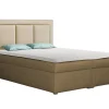 Lit continental Pomona 112, Double, Brun clair, Tissu, Disponible>Mobilier1 Hot