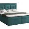 Lit continental Pomona 113, Double, Turquoise, Tissu, Disponible>Mobilier1 Clearance
