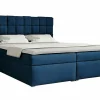 Lit continental Pomona 117, Double, Bleu, Tissu, Disponible>Mobilier1 Hot