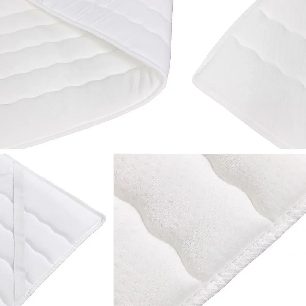 Mobilier1 Lit continental Pomona 112, Double, Gris, Tissu, Disponible* Ensemble Sommier Et Matelas