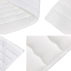 Lit continental Pomona 113, Double, Brun clair, Tissu, Disponible><noscript><img width=