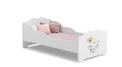 Kobi Lit d'enfant ANNA avec matelas 140x70 Eléphant*Enfant Lit Enfant