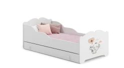 Lit d'enfant Anna 140x70 cm avec tiroir bébé éléphant>Kobi Sale