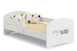 Kobi Lit d'enfant LUK avec balustrade 160x80 Avion*Enfant Lit Enfant