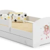 Lit d'enfant LUK avec tiroir et barreaux 160x80 Fille avec ailes>Kobi Clearance