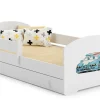 Lit d'enfant LUK avec tiroir et tringle 140x70 Police>Kobi Outlet