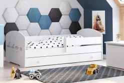 Lit d'enfant LUK avec tiroir et tringle 160x80 Dinosaures>Kobi Sale