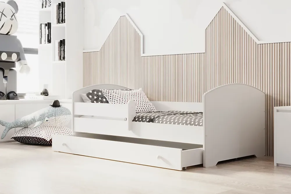 Kobi Lit d'enfant LUK avec tiroir et barreaux 160x80* Lit Avec Rangement