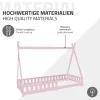 Ml-Design Lit d'enfant Tipi 90x200 cm rose cadre en bois de pin style indien avec matelas H:10 cm*Enfant Lit Enfant