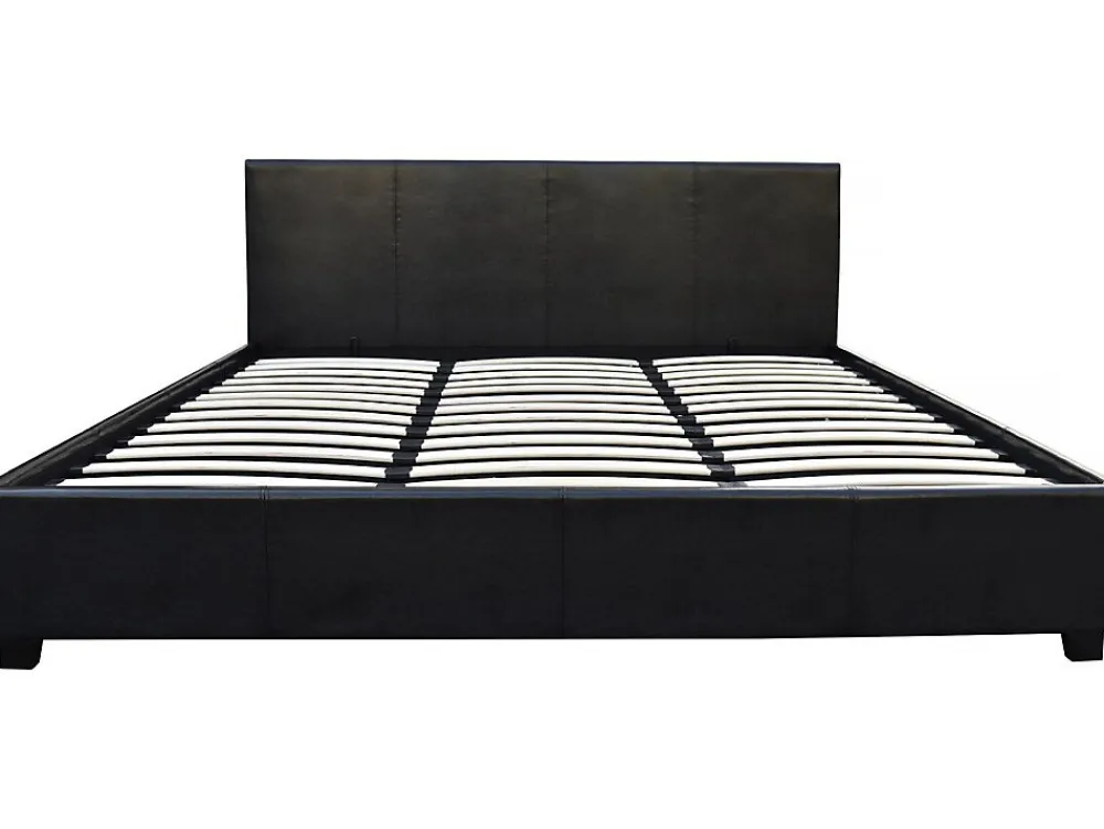 Lit double avec coffre "Carla" - 140 x 190 cm - Noir>Habitat Et Jardin Online