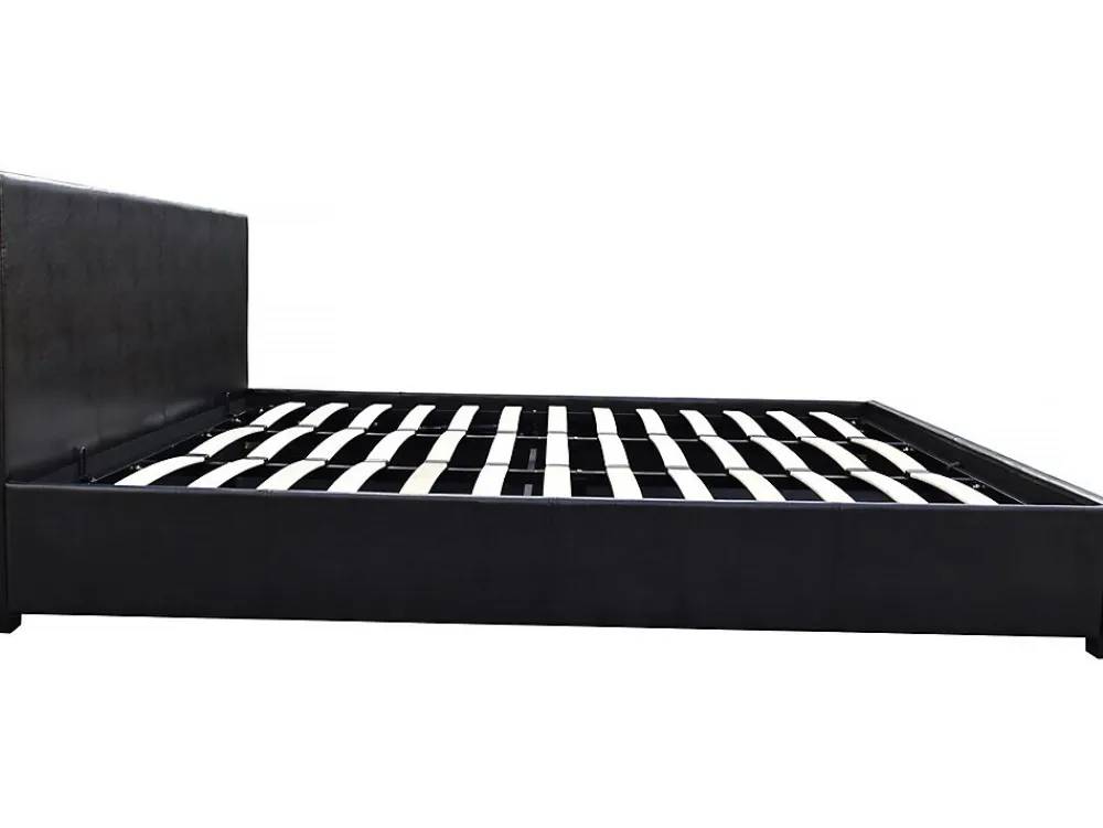 Lit double avec coffre "Carla" - 140 x 190 cm - Noir>Habitat Et Jardin Online