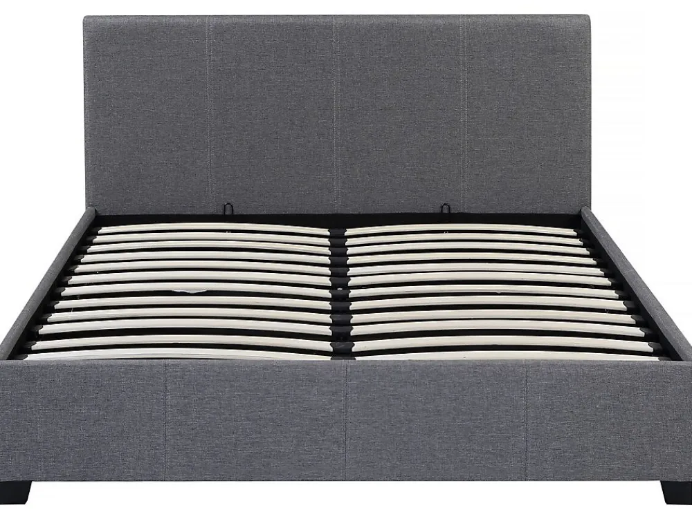 Habitat Et Jardin Lit double avec coffre "Carla" 140 x 190 Gris* Lit Coffre