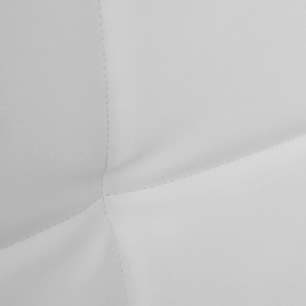 Lit double CHARLOTTE avec tête de lit et sommier 160 x 200 cm PVC blanc>IDMarket Hot