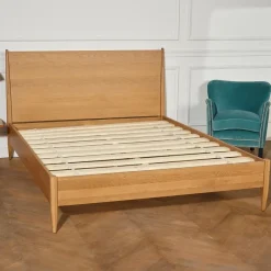 Robin des bois Lit double DALHIA Style scandinave en bois, 160 x 200* Lit Double