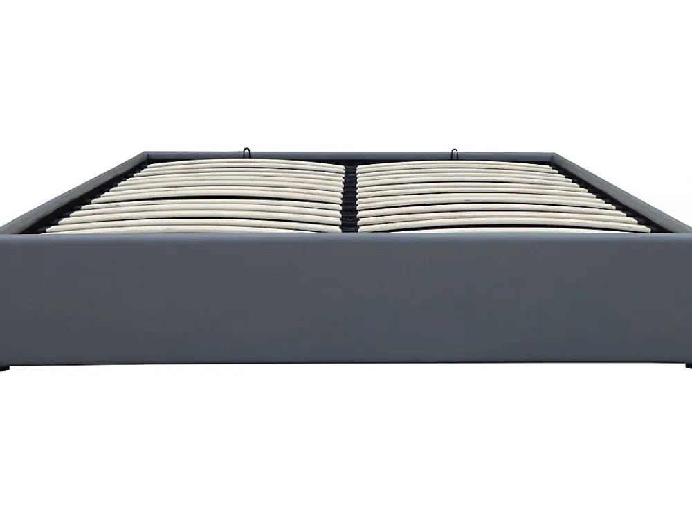 Lit double en PVC avec coffre "Ava" 140 x 190 cm Gris>Habitat Et Jardin New