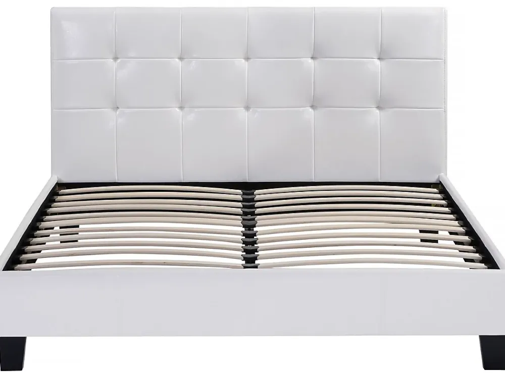 Habitat Et Jardin Lit double en pvc "Julia" 180 x 200 Blanc* Lit Coffre