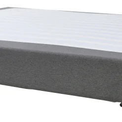 [En.Casa] Lit double Lilla 180 x 200 cm gris foncé en.casa* Lit Double