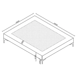 Lit double Lilla 160 x 200 cm gris clair en.casa><noscript><img width=