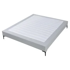 Lit double Lilla 160 x 200 cm gris clair en.casa><noscript><img width=