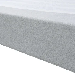 Lit double Lilla 160 x 200 cm gris clair en.casa><noscript><img width=