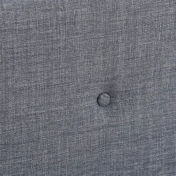 Lit double scandinave OSLO avec tête de lit et sommier 160 x 200 cm tissu gris anthracite><noscript><img width=