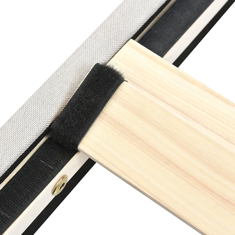 Lit double 180x200 - Lit rembourré avec cadre en bois et métal - Lin - Sans Matelas - Beige>Generique
