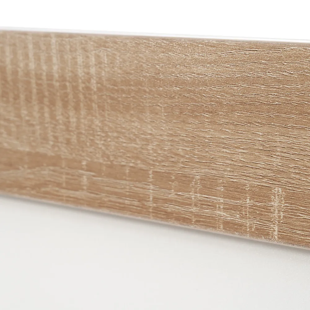 Lit double 180x200 cm - Lit adulte flottant en bois massif avec sommier à lattes - Bois massif - Sans Matelas - Naturel>Generique Online