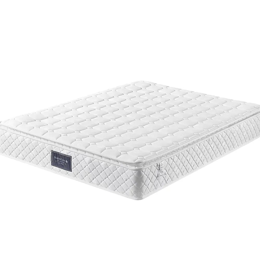 Okwish Lit double 140x200 cm - Lit adulte capitonné avec sommier à lattes - Lin - avec Matelas - Gris* Ensemble Sommier Et Matelas