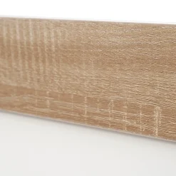 Okwish Lit double 160x200 cm - Lit adulte flottant en bois massif avec sommier à lattes - Bois massif - Sans Matelas - Naturel* Lit Double