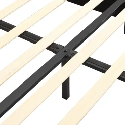 Generique Lit Double 160x200 cm - Lit Rembourré avec Tête de Lit Capitonnée - Velours - Sans Matelas - Beige* Lit Double