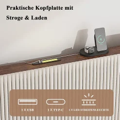 Okwish Lit double 160x200 cm capitonné adulte avec métallique stable et design à ailes - plateforme rembourrée velours côtelé beige/crème* Lit Double