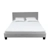 Lit DUBLIN 140x190 + 1 sommier / Gris clair>Weber Industries New