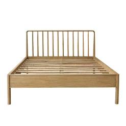 Lit en bois massif 160 cm avec sommier>Berah Getah Hot