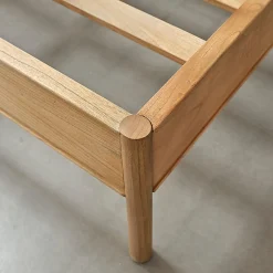 Lit en bois massif 160 cm avec sommier><noscript><img width=
