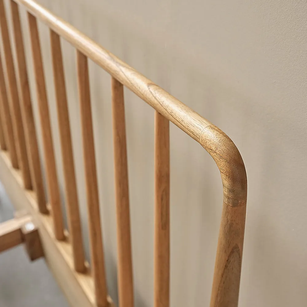 Lit en bois massif 160 cm avec sommier>Berah Getah Hot