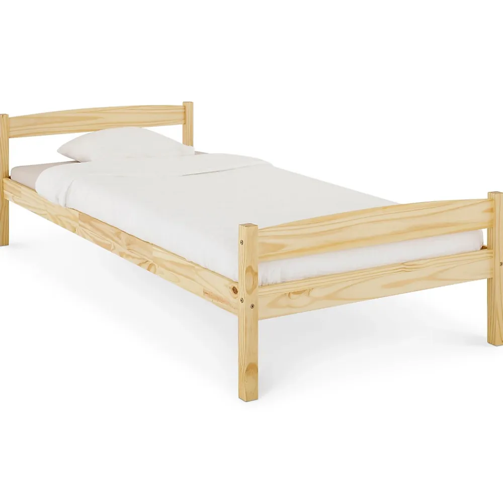 Idimex Lit en pin BORIS, 90 x 200 cm, vernis naturel* Lit Simple