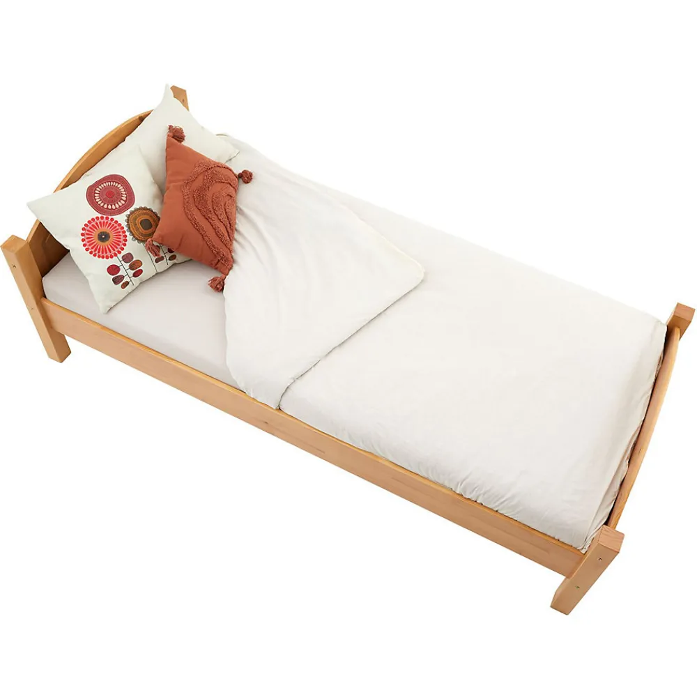 Lit en pin FLIMS, 90 x 200 cm, lasuré couleur hêtre>Idimex Hot