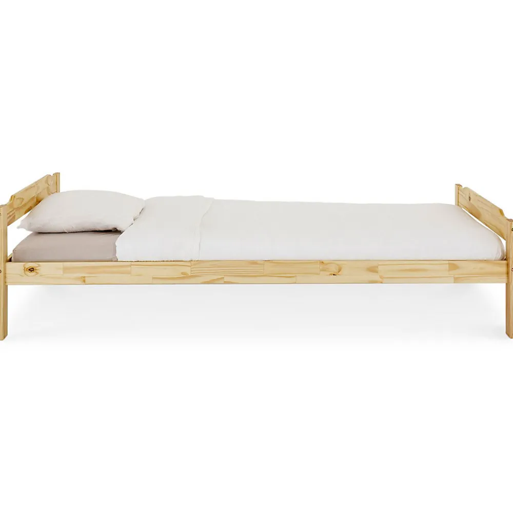 Lit en pin MORITZ, 90 x 200 cm, vernis naturel>Idimex Online