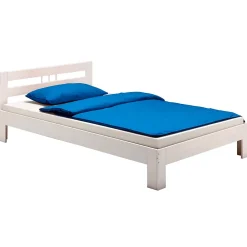 Idimex Lit en pin THEO, 90 x 190 cm, lasuré blanc* Lit Simple