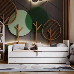Lit enfant Aksel avec tiroir - sommier et matelas inclus - 140 cm x 70 cm>Htmeubles Online