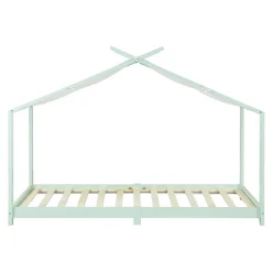 Lit enfant Brome bois de pin 90 x 200 cm vert menthe blanc en.casa><noscript><img data-lazyloaded=