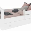 Kobi Lit enfant Felix 160x80 avec tiroir blanc* Ensemble Sommier Et Matelas