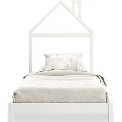 Idimex Lit enfant LIZ 90 x 190 cm en pin massif - Blanc*Enfant Lit Enfant