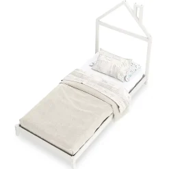 Idimex Lit enfant LIZ 90 x 200 cm en pin massif - Blanc*Enfant Lit Enfant
