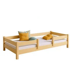 Kobi Lit enfant Lofto 160x80 avec barreaux - bois naturel*Enfant Lit Enfant