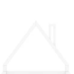 Okwish Lit enfant 90x200 cm - Lit Simple en Pin Massif et MDF, Structure Solide avec 7 Lattes, Sans Matelas, Blanche*Enfant Lit Enfant