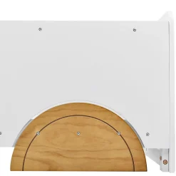 Lit enfant 90x200 cm - Lit Voiture Thématique avec Roulettes Pour enfant - Blanc><noscript><img width=