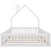 Blackcolors Lit Enfant 140X200Cm Cheminée Pin Blanc* Lit Avec Rangement
